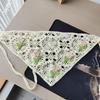Flower Floral Knitted Headband Sweet Crochet Bandana Vintage Bohemian Hair Band Girls