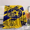 1Pc Maccabi Tel Aviv FC Print Flannel Blanket High Quality Warm Comfortable Cover for All Seasons Perfect for Gifts Home Decor