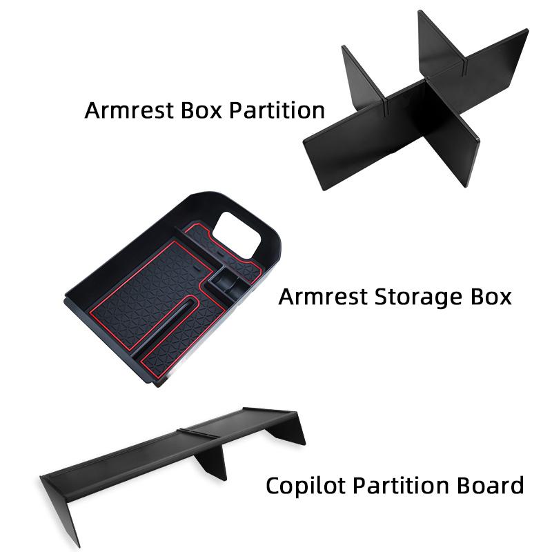 For TOYOTA RAV4 2020 2021 2022 2023 Co-pilot Storage Box Auto Accessories Car Glove Box Interval Tidying Storage Box Left Drive