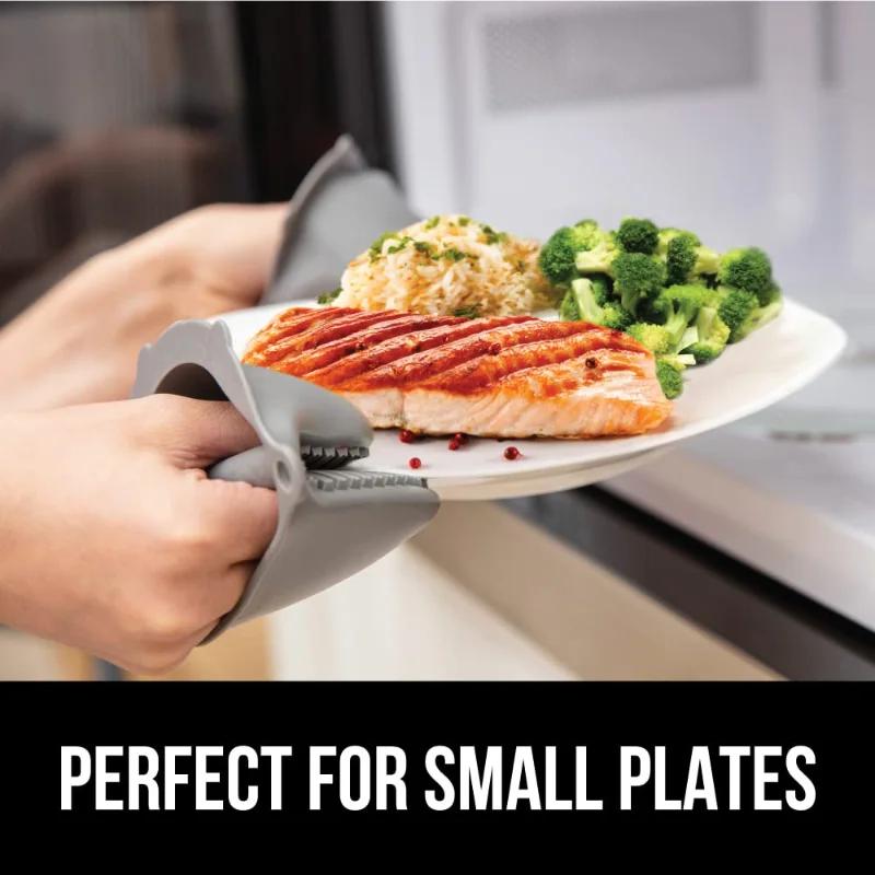 2 шт., силиконовые термостойкие прихватки, противоожоговые, нескользящие перчатки, зажимы, держатель для кастрюли, прихватки для приготовления пищи, выпечки, прихватки