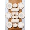 Classic 14 Piece Stackable Breakfast Set For 6 People - Luxury Breakfast Presentation Set Plate
