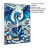 Christmas Countdown Calendar 24 Acrylic Dragon Pendant Set Xmas Gift Box Indoor/Outdoor Hanging Decoration