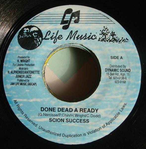 7-дюймовая пластинка SCION SUCCESS Done Dead A Ready NONE Jah Life Music 1996 США Регги Ска Даб Б/у