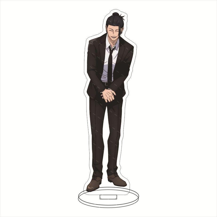 Аниме дзюдзюцу кайсен акриловая подставка Fushiguro Toji Geto Suguru Satoru Gojo фигурка ПВХ настольная подставка модель игрушки 15 см