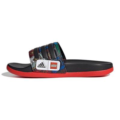 LEGO X Adilette Comfort K Шлепанцы Детская обувь Черный Красный FY8835