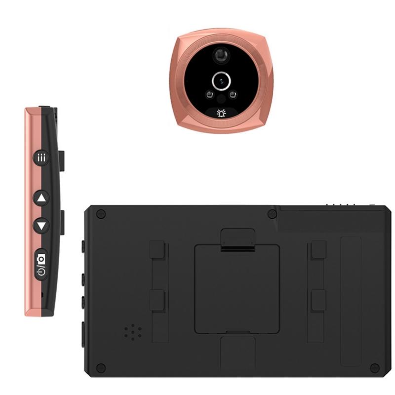4.3 Inch Peephole Video Doorbell 160° Degree Wide Angle PIR Smart Home Camera Door BellAA