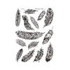 Decals Fake Tattoo for Women Henna Tattoo Body Art Sticker Black Tattoo Stickers Temporary Tattoo