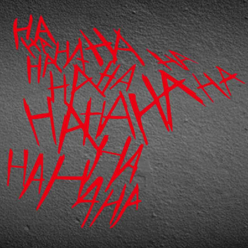 HAHAHA Джокер смеющийся мотоциклетный шлем наклейки водонепроницаемый топливный бак мотоцикла прочное украшение окна автомобиля забавные виниловые наклейки