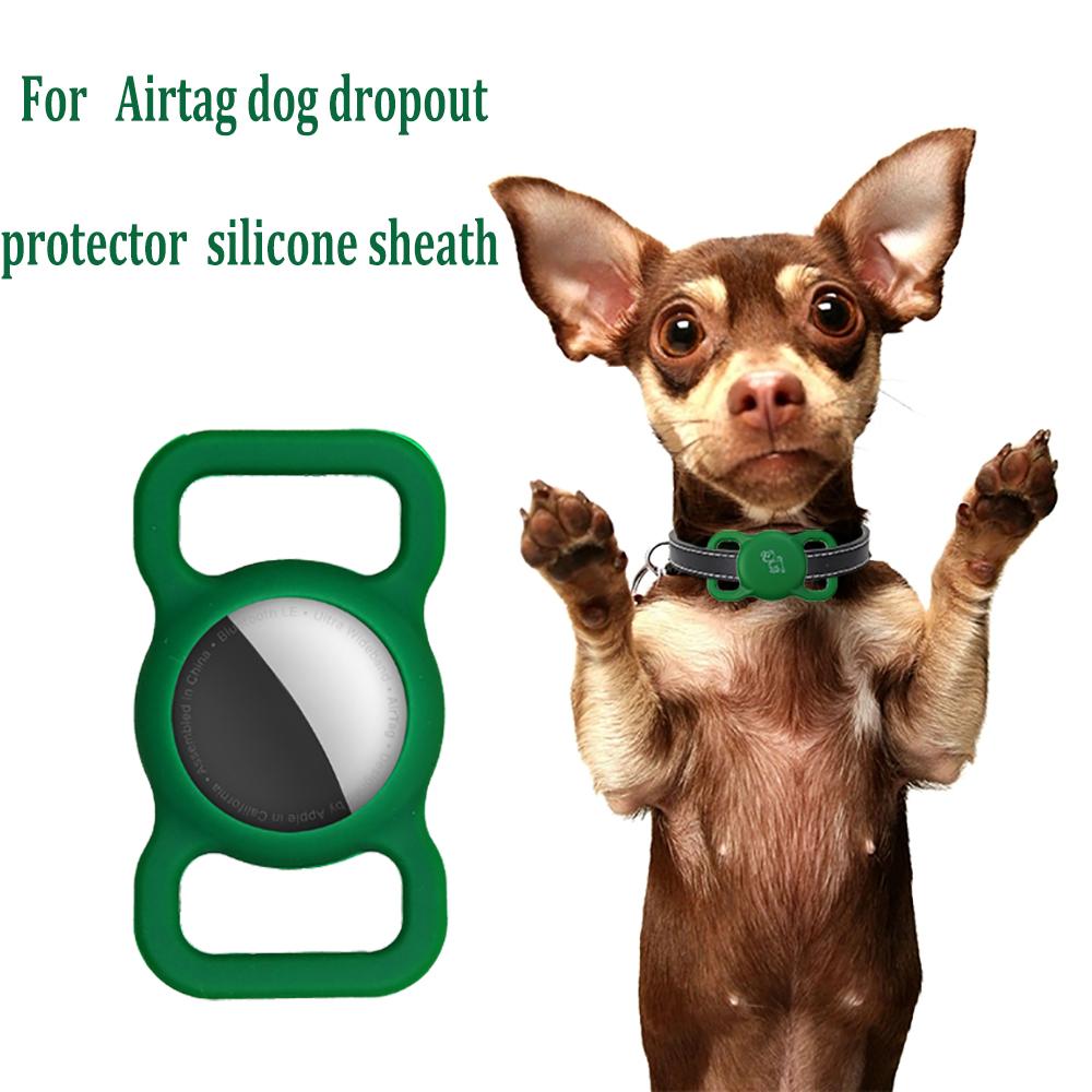 1Pcs Patterned Airtag Silicone Pet Collar Anti Loss Cat Dog Locator Color Luminous Protection Apple Tracker Protective Sleeve