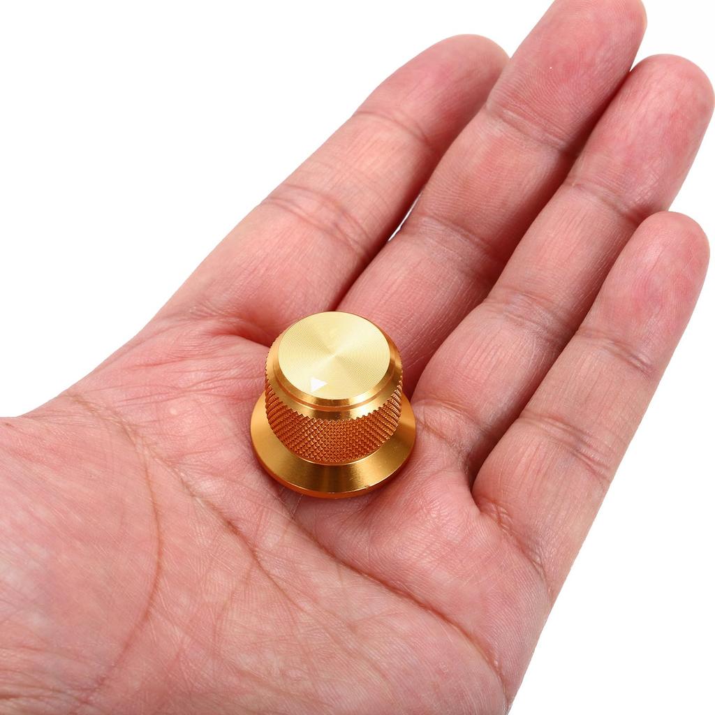 uxcell 6mm Aluminum Potentiometer Universal Volume and Tone Control Knobs with Arrow Indicators for Guitar and Bass Knobs,