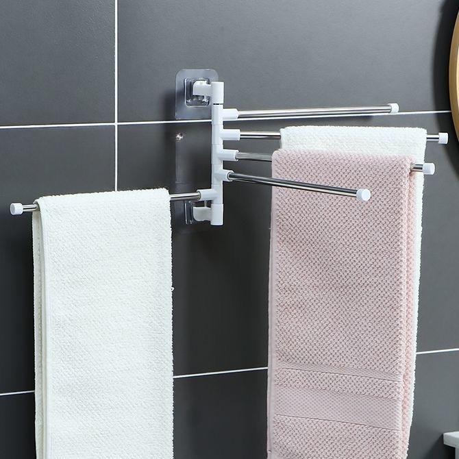 Антикоррозийная вешалка для полотенец, стабильная, практичная, настенный крючок для ванной комнаты