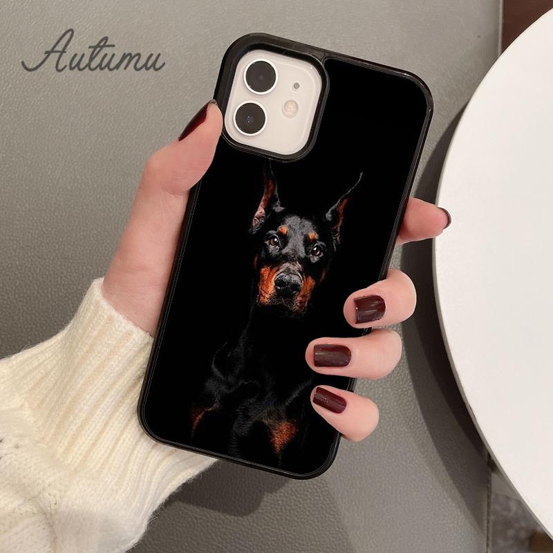 Doberman Pinscher Dog Phone Case for iPhone 11 12 13 14 Pro Max Mini X XR XS SE 2020 6 7 8 Plus Samsung Galaxy S21 S22 Shell
