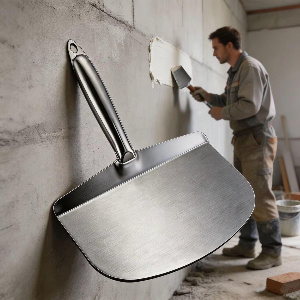 Heavy Duty Curved Trowel Thickened Plaster Trowel Durable Ash Scraper  Oil Workers