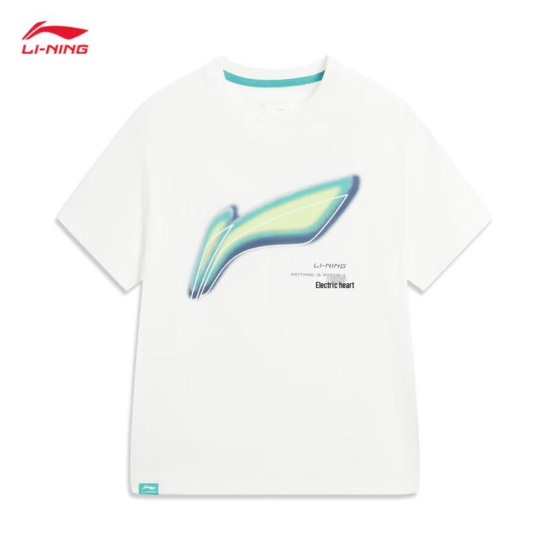 Li-Ning Антибактериальная спортивная футболка с коротким рукавом для подростков, унисекс