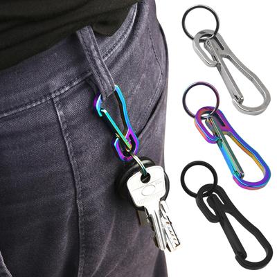 Зажим для брелка, быстросъемный, нержавеющий, устойчивый к коррозии компактный размер, сверхлегкий карабинный ключ