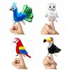 Stuffed Animal Parrot Finger Doll Plush Doll Animal Hand Puppet Bird Finger Puppet Kid Gift