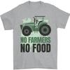 Мужская футболка Tractor No Farmers No Food Farming, 100% хлопок.