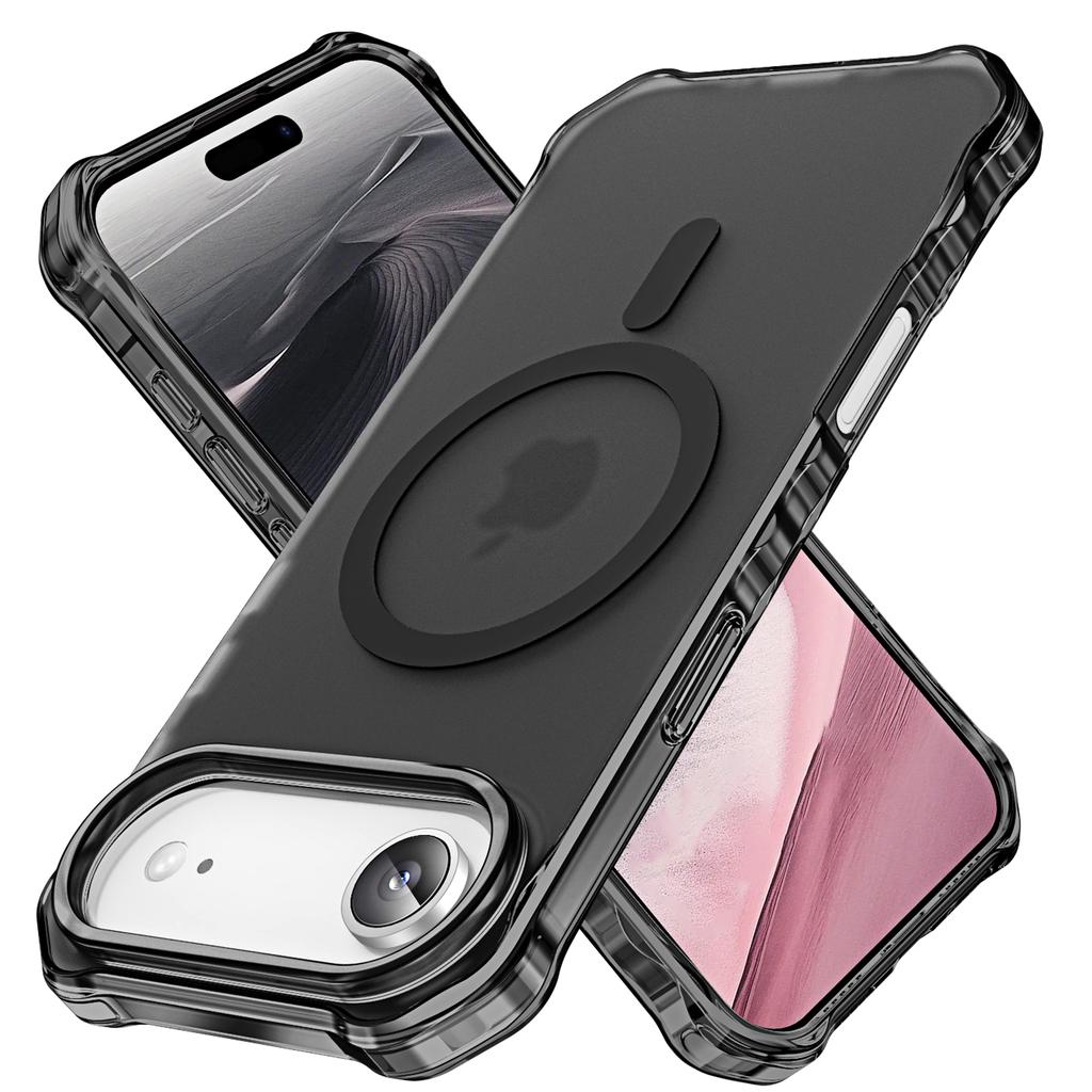 For iPhone 17 Case Compatible with MagSafe Small Wavy Edge PC+TPU Phone Cover