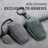 Sheepskin Leather 6 Buttons Car Key Case Cover Shell Fob For Hyundai Genesis GV70 GV80 GV90 2020 2025 2025 Auto Accessories