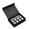 Iced Wine Stones Set: Stainless Steel Ice Cubes with EVA Gift Box Insert
