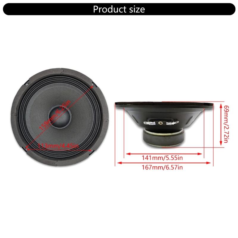 Midrange Loudspeaker 4inch 5inch 6.5inch Size Auditory Horn Magnet Enhances Vocal Clarity and Immersive Sound Experience