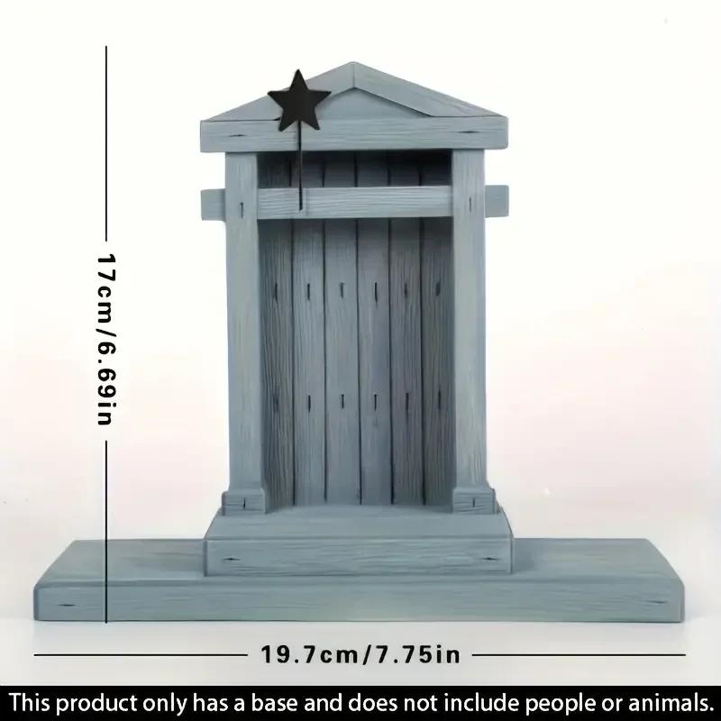 Рождественский набор место рождения рисованные фигурки статуи Домашнее скульптурное искусство Гостиная Спальня украшение стола Изделия из смолы Комната