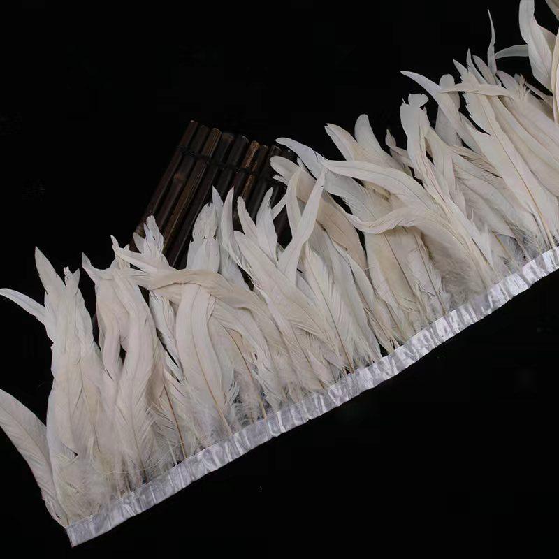 25-30 см полоски ткани с перьями для украшения сценического костюма своими руками