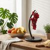 Stable Stand Banana Hanger Rack With Wood Base Fruit Storage Holder Creative Fruit Hanger  Kitchen