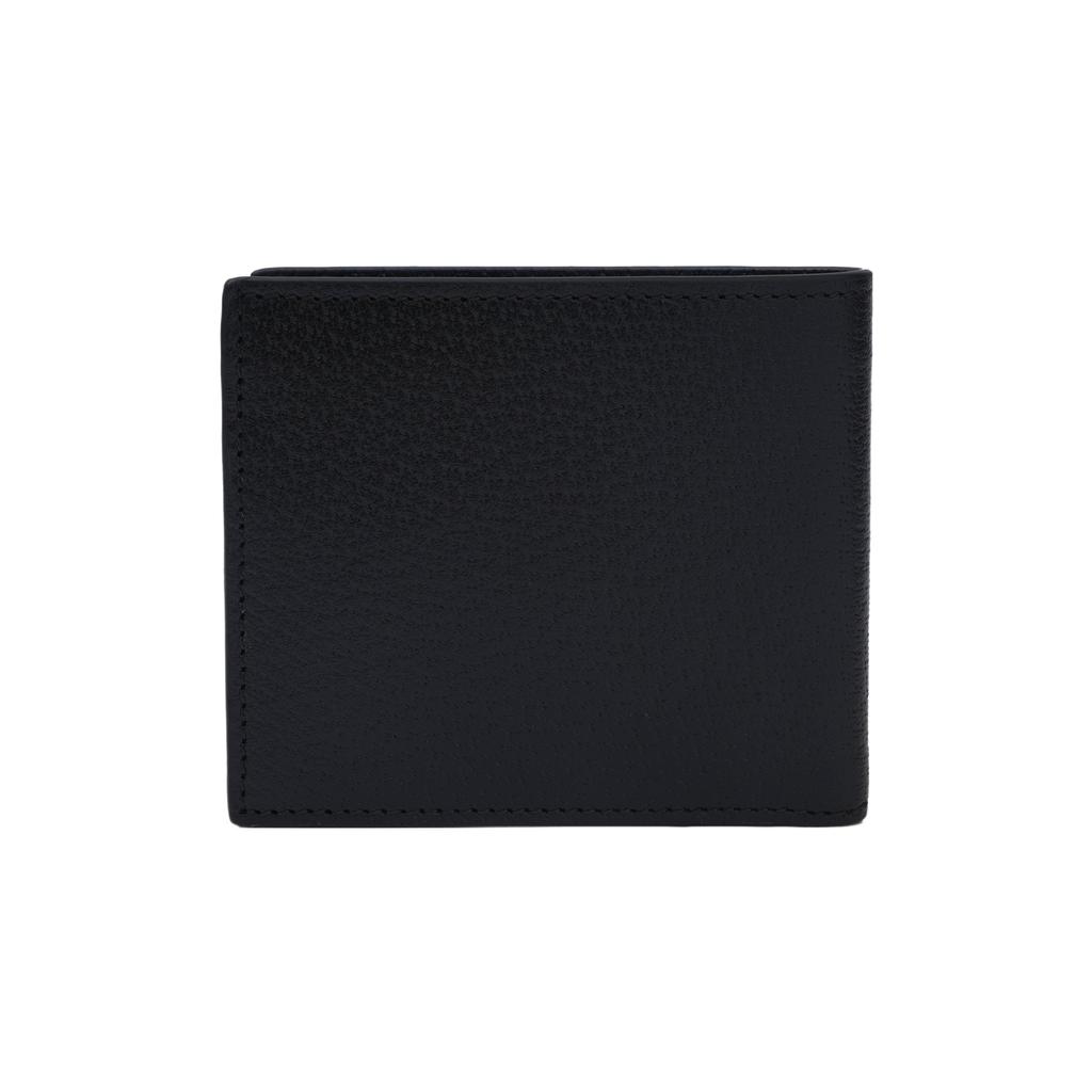 Gucci GG Marmont Кошелек-портмоне с логотипом, короткий, двойного сложения, из кожи, мужской, черный 428726-DJ20T-1000