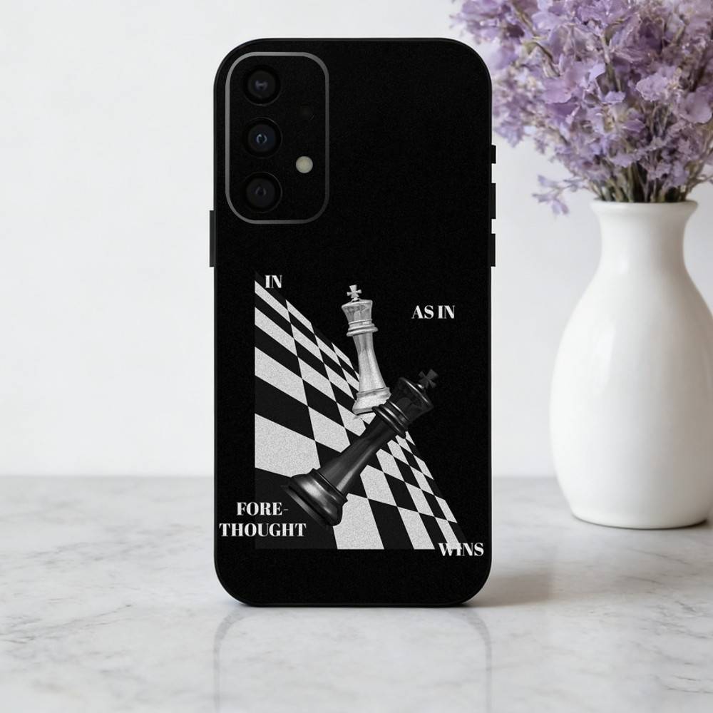 Крутой чехол для телефона C-Chess A-Art для Samsung Galaxy A73,A72,A71,A70,A53,A52,A51, Мягкий силиконовый черный чехол