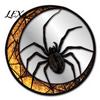 Spider Web Mirror Wall Art Halloween Decorative Stickers with Spiders/Skeletons/Pumpkins, Retro Hanging Spooky Skeleton Ornament, Lightweight for Home