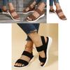 Breathable Big Size Women's Sandals With Knitted Upper And Rubber Sole Characters)