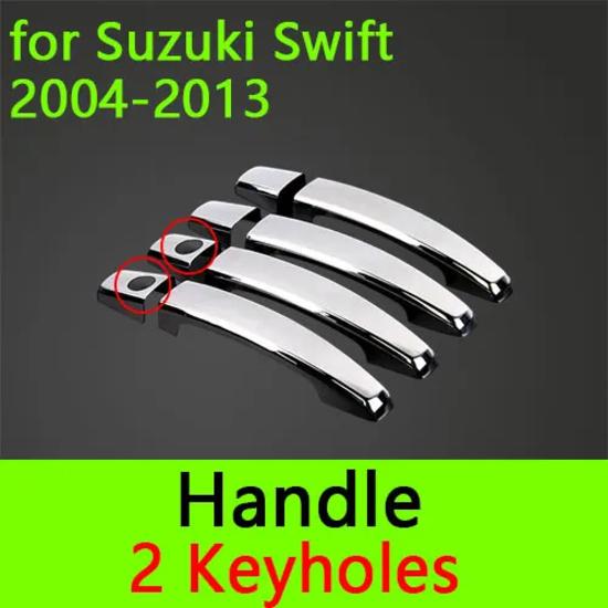 for Suzuki Swift 2004-2013 Accessories Chrome Door Handle Covers 2005 2006 2007 2008 2009 2010 2011 2012 Car Styling Stickers