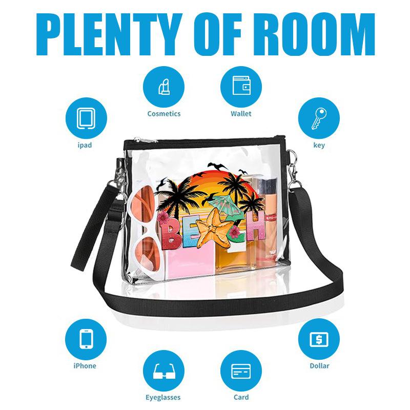 Прозрачная ПВХ сумка-мессенджер водонепроницаемая сумка для сменной одежды спортивная сумка для стадиона портативная портативная сумка для хранения