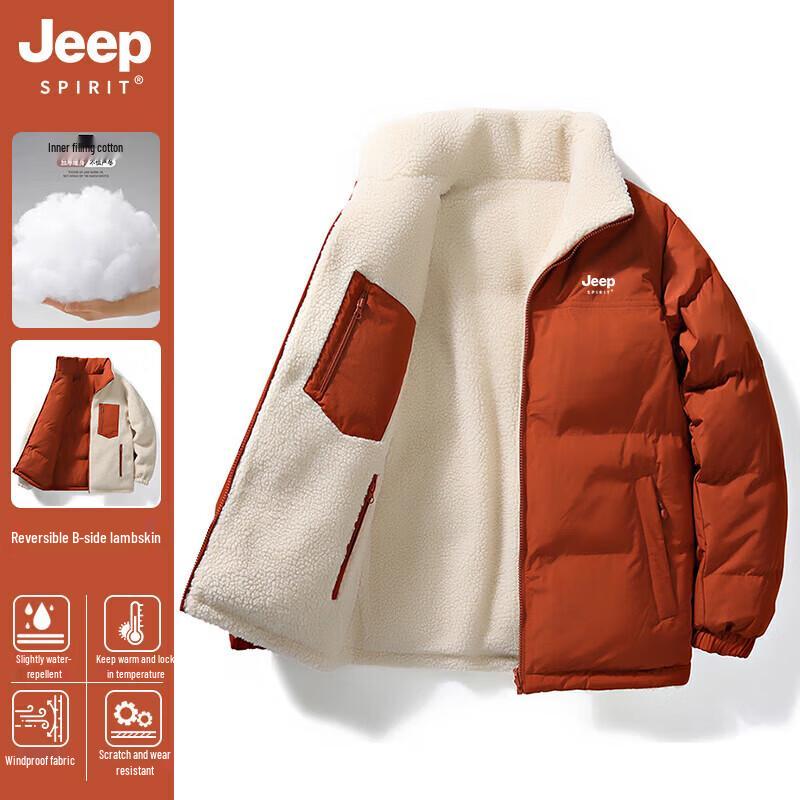 Мужская двусторонняя стеганая зимняя куртка JEEP SPIRIT