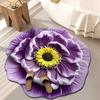 Диатомовая земля коврик для пола 3D реалистичный цветочный дизайн Нескользящий впитывающий коврик для ванной Быстросохнущий мягкий ковер