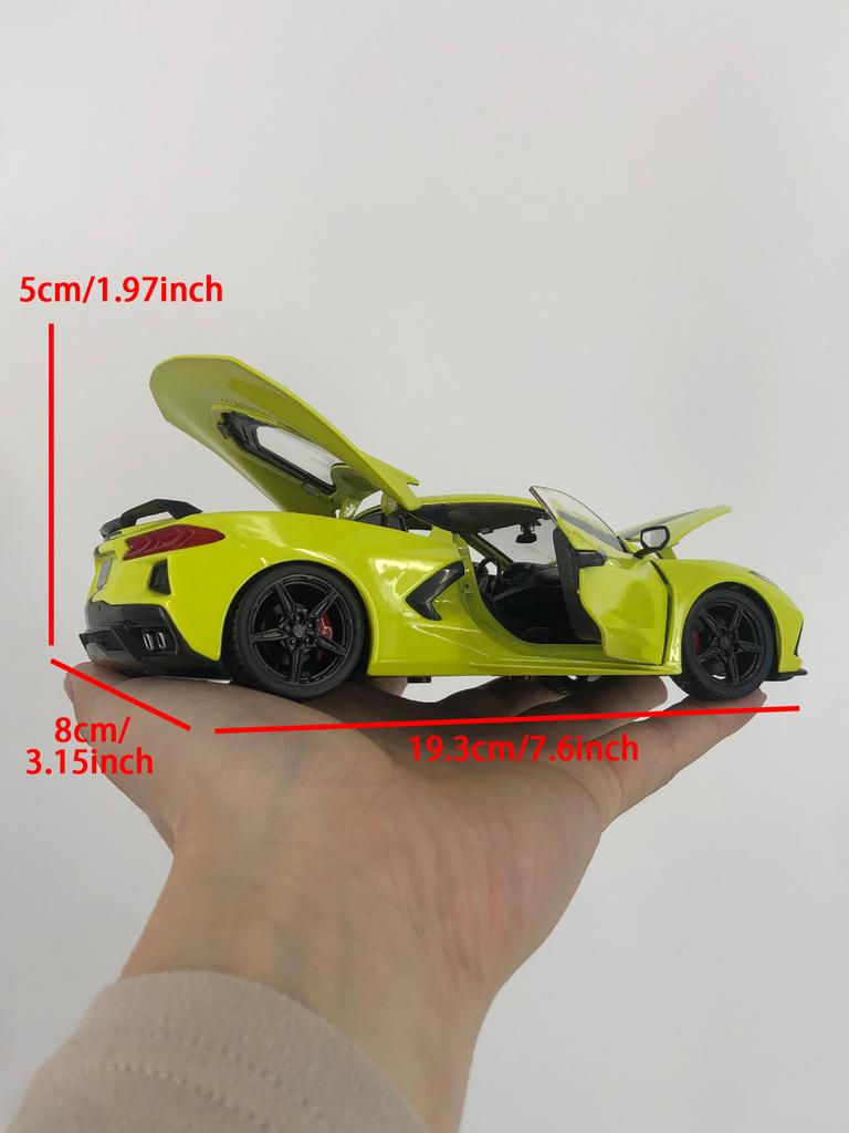 Maisto 1:24 Chevrolet Corvette Stingray Coupe 2020 car model, zinc alloy metal decoration, collectible gift car