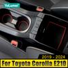 Car Door Slot Pads Accessories Anti-Slip Dustproof Cup Mats For Toyota Corolla E210 2019 2020 2021 2022 2023 2024 Hybrid
