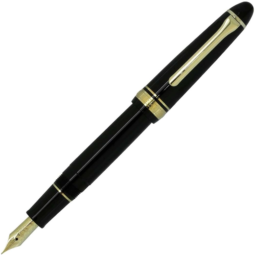 Sailor Fountain Pen Profit Casual Gold Trim Black Extra Fine 11-0570-120
