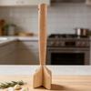 Деревянный измельчитель мяса Картофелемялка Прочный инструмент для фарша Бургеров Овощей Без BPA Необходимый кухонный инструмент для домашней готовки