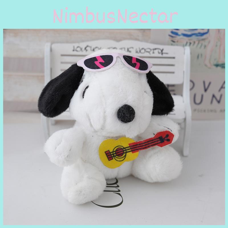 Плюшевая брелок-подвеска Snoopy с гитарой, наполненная мягким полипропиленовым хлопком, для детей и коллекционеров