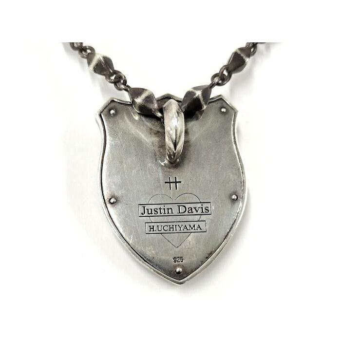 Б/у Ожерелье Justin Davis H. Uchiyama Череп Корона SV925 Серебро