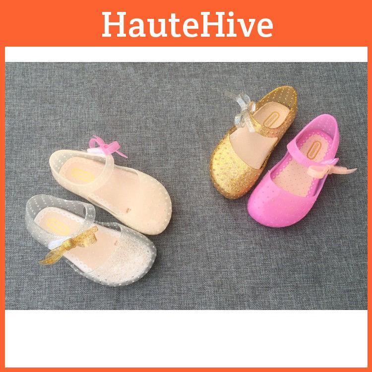 Mini Melissa Сандалии Бабочка Светодиодные Огни Принцесса Ароматизированные Детские Симфония