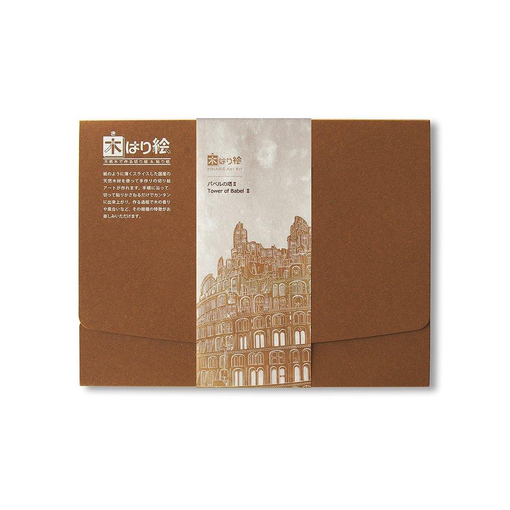 KINOWA of Babel Деревянная картина Оригинальный набор ручной работы Шедевр Брейгеля Сделано в Японии "Башня II"