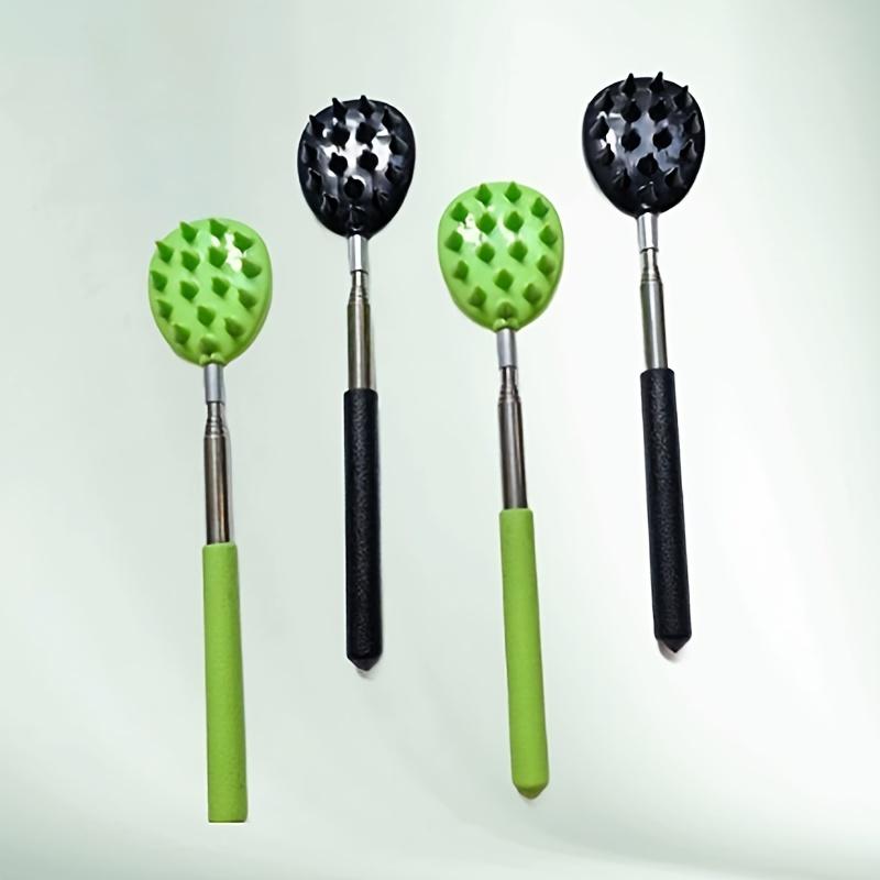 1Pc Retractable Cactus Back Scratcher, Equipped With 1/ 4inch And 1/ 2inch Spikes, Unisex One-Handed Retractable Scratcher, Made Of Durable PVC