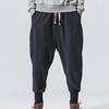 Cotton Linen Elastic Large Chinese Style Men's Casual Pants