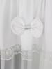 Ready-made curtain 400x160 cm with white bows and embroidery