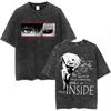 Washed Vintage Anime Tokyo Ghoul Tshirt Manga Kaneki Ken Graphic T Shirts Men Women Clothing Cartoon Retro Oversized Tshirts