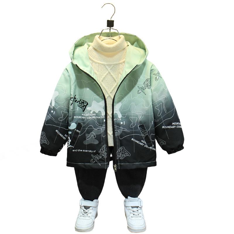 Детская повседневная куртка весна-осень для мальчиков модная штормовая куртка