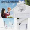 Basketball Hoop, Shatterproof Backboard, Height Adjustable, Indoor & Outdoor, Steel Frame, Black